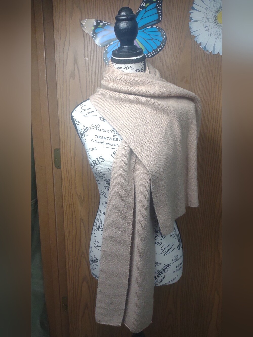 Classic Cream Knit Scarf - Versatile Women’s Accessory